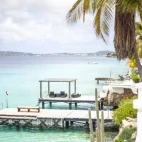 View of the jetty at Belmar Oceanfront Apartments, Bonaire.
