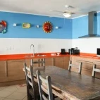 Example of a kitchen at Belmar Oceanfront Apartments, Bonaire.