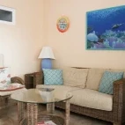 Example of a relaxed living room at the Belmar Oceanfront Apartments, Bonaire.