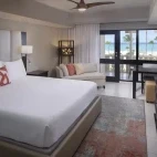 Deluxe ocean view room at Bucuti & Tara Beach Resorts in Aruba, the Caribbean.