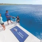 View of the dive platform on the liveaboard vessel.