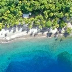 Aerial view of Anse Chastanet Resort, St Lucia, Caribbean