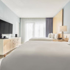 Twin room at Courtyard by Marriott Aruba Resort