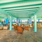 Recreation area at Bimini Big Game Club in the Bahamas.