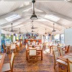 Restaurant at Bimini Big Game Club in the Bahamas.