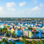 Aerial of Nassau, the capital of the Bahamas