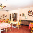 Restaurant at Orange Hill Beach Inn in the Bahamas.