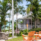 Terrace at Orange Hill Beach Inn in the Bahamas