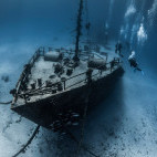Shipwreck in the Bahamas.