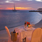 Beach dinner at Harbour Village Beach Club in Bonaire