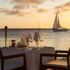 Beach dinner at Harbour Village Beach Club in Bonaire.