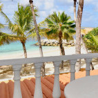 View from balcony suite at Harbour Village Beach Club in Bonaire.