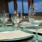 Dining on board Cayman Aggressor IV liveaboard