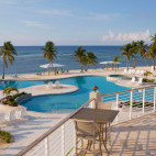 Pool and seaview at Brac Reef Beach Resort in Grand Cayman, the Cayman Islands