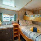 Cabin on board Caribbean Explorer II liveaboard.