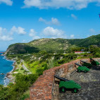 Fort in St Eustatius, the Caribbean