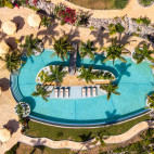 Swimming pool at Golden Rock Dive & Nature Resort in St Eustatius, the Caribbean