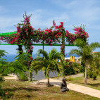 Yoga platform at Golden Rock Dive & Nature Resort in St Eustatius, the Caribbean