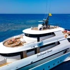 Aerial view of the fly deck on Sea Serpent Grand, Red Sea.