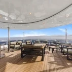 The al fresco bar on Sea Serpent Grand, Red Sea.