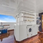 View of the diving gear shelf, Sea Serpent Grand, Red Sea.