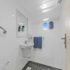 View of a standard bathroom on Sea Serpent Grand, Red Sea.