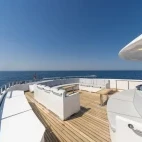 View of the sun deck on Sea Serpent Grand, Red Sea.