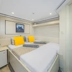 An upper deck double room on Sea Serpent Grand, Red Sea.