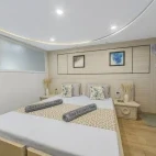 View of the upper deck suite on Sea Serpent Grand, Red Sea.