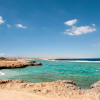 The coast in Marsa Alam, Egypt