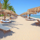 Beach at Breakers Diving and Surfing Lodge, Egypt.