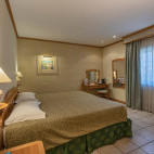 Double bedroom at Grand Hotel in Gozo.