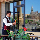 Waiter at Grand Hotel in Gozo