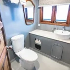 Example of a cabin bathroom on the Nautilus Two.