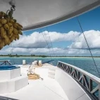 External view aboard the Nautilus Two, with whirlpool hot tub.