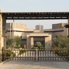 Entrance to Atana Musandam Resort in Oman.