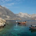 Traditional dhows in the Musandam Peninsula, Oman