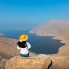 Khor Naj Fjord in the Musandam Peninsula, Oman