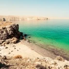 Mirellas Island in the Musandam Peninsula, Oman