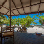 Superior villa view to beach at Filitheyo Resort, Maldives