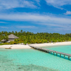 Island view from Filitheyo Resort, The Maldives