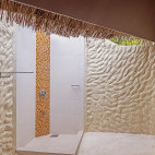 Deluxe villa shower at Adaaran Select Hudhuran Fushi in the Maldives