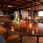 Bar on board Amba liveaboard in the Maldives