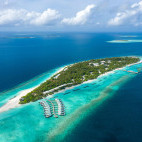 Aerial of Dhigali Maldives