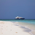 M/Y Duke of York liveaboard at sail in the Maldives