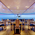 Restaurant onboard M/Y Duke of York liveaboard