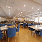 Saloon on board Emperor Explorer liveaboard in the Maldives.