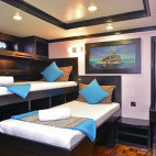Cabin on board Horizon III liveaboard in the Maldives