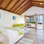 Bedroom at Innahura Resort in the Maldives