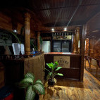 Bar on board Mariana liveaboard in the Maldives